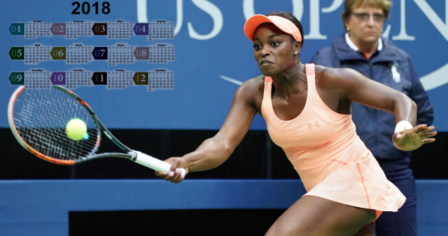 Обои картинки фото календари, спорт, игра, ракетка, эмоции, теннисистка, 2018