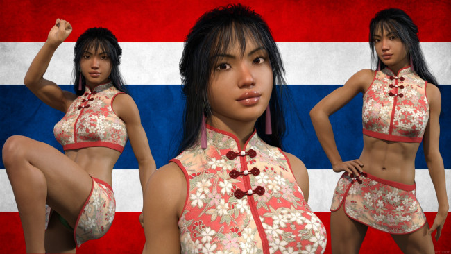 Обои картинки фото 3д графика, спорт , sport, фон, девушка, взгляд