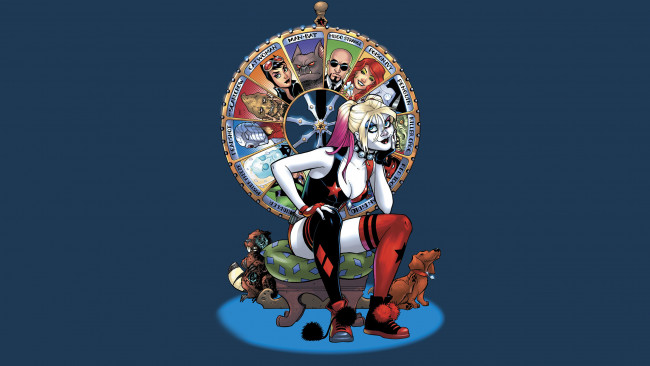 Обои картинки фото рисованное, комиксы, harley, quinn