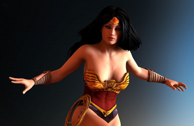 Обои картинки фото 3д графика, фантазия , fantasy, девушка, взгляд, фон