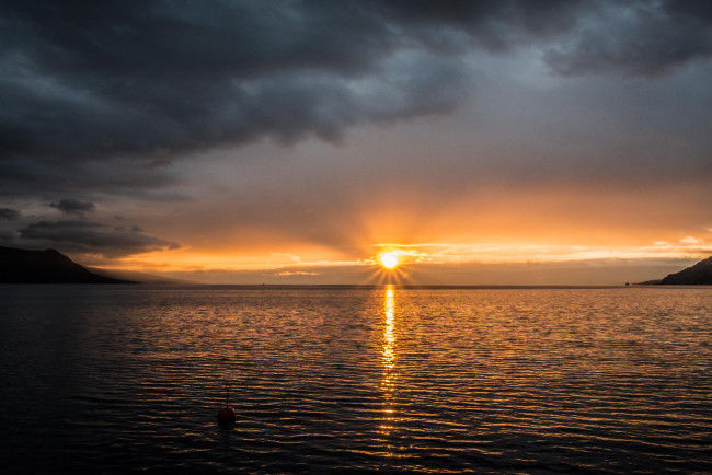 Обои картинки фото природа, восходы, закаты, простор