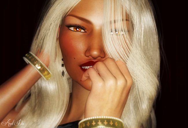 Обои картинки фото 3д графика, портрет , portraits, фон, взгляд, девушка