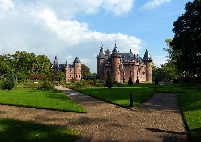 Обои картинки фото haar castle, города, замки нидерландов, haar, castle