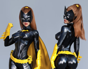 Картинка 3д+графика люди+ people девушка взгляд фон