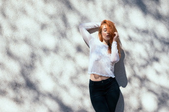 Картинка девушка девушки -unsort+ рыжеволосые+и+другие модель