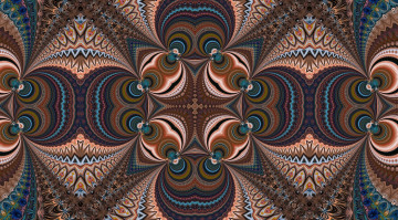 Картинка 3д+графика фракталы+ fractal фон узор цвет