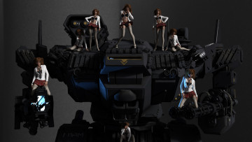 Картинка 3д+графика фантазия+ fantasy девушки взгляд фон