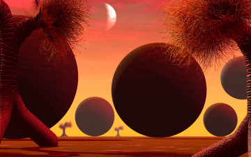 Картинка 3д+графика шары+ balls шары фон