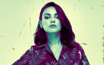 Картинка девушки mila+kunis рубашка брюнетка актриса