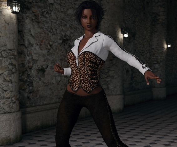 Обои картинки фото 3д графика, фантазия , fantasy, девушка, взгляд, фон