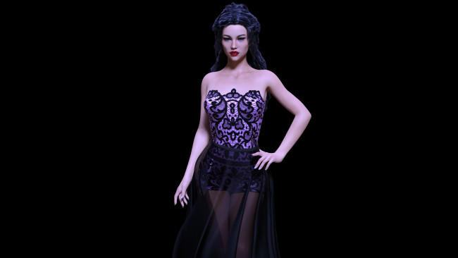 Обои картинки фото 3д графика, люди , people, фон, взгляд, девушка