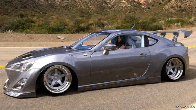 Обои картинки фото 3д графика, люди-авто, мото , people- car ,  moto, девушка, взгляд, фон, автомобиль