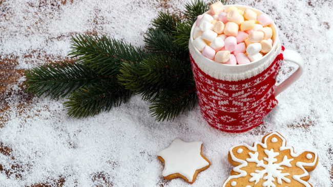 Обои картинки фото праздничные, угощения, мармеллоу, печенье