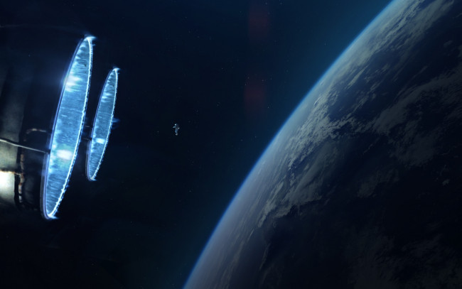 Обои картинки фото космос, арт, планета, звезды, галактики, вселенная