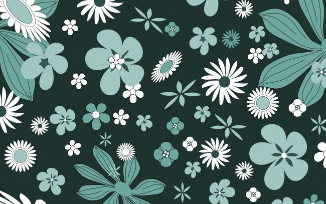 Обои картинки фото векторная графика, цветы , flowers, фон, зеленый, цветы