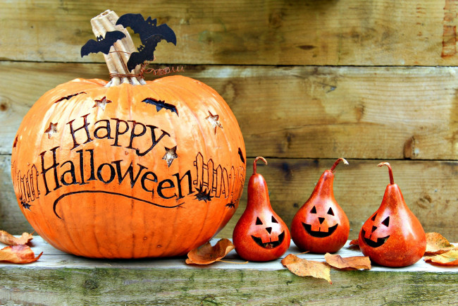 Обои картинки фото праздничные, хэллоуин, пожелание, тыква