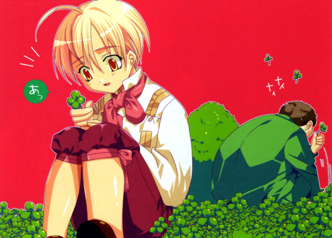 Обои картинки фото видео игры, absolute obedience, клевер, мальчик, анель, метцельдер