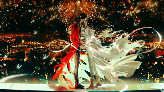 Обои картинки фото аниме, tian guan ci fu, благословение, небожителей, tian, guan, ci, fu, мосян, тунсю