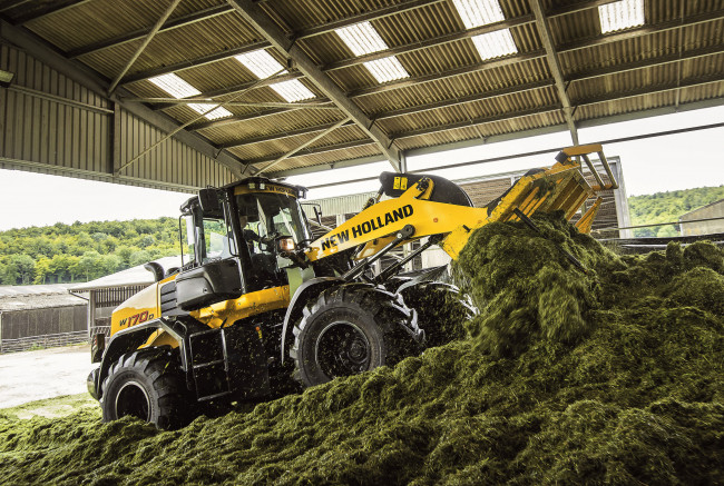 Обои картинки фото техника, фронтальные погрузчики, new, holland