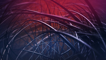 Картинка 3д+графика абстракция+ abstract волосы шерсть