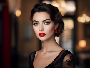 Картинка девушки -+лица +портреты модель портрет брюнетка