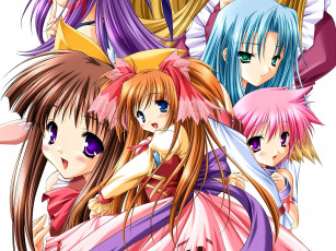 обоя аниме, tayutama,  kiss on my deity, девочки, лица