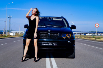 обоя автомобили, -авто с девушками, bmw, x5