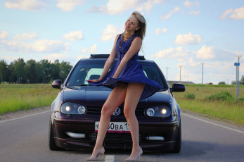 Картинка автомобили -авто+с+девушками volkswagen golf турбо