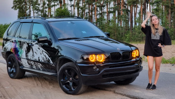 обоя автомобили, -авто с девушками, bmw, x5