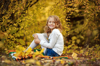 Картинка разное дети осень