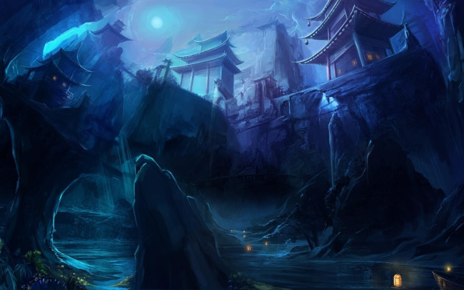 Обои картинки фото фэнтези, иные миры,  иные времена, ночь