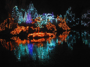 обоя праздничные, новогодние, пейзажи