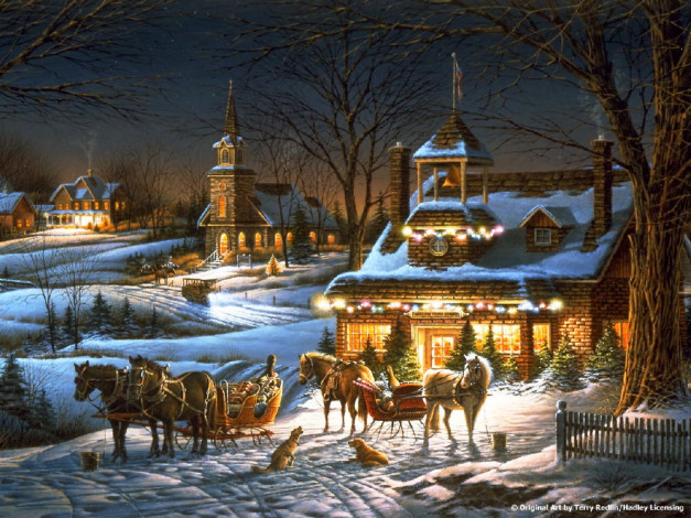 Обои картинки фото праздничные, рисованные