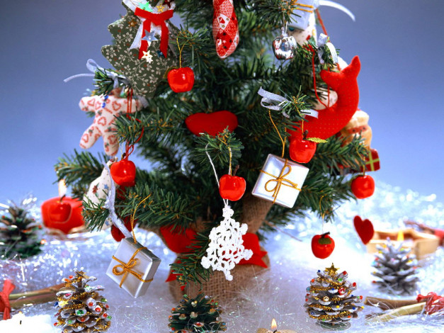 Обои картинки фото праздничные, Ёлки