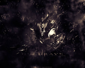 обоя аниме, gun, grave