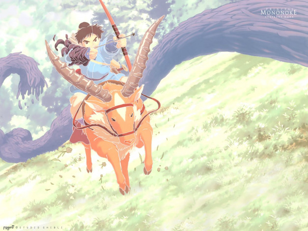 Обои картинки фото аниме, mononoke, hime