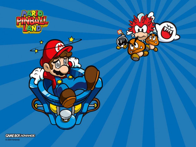 Обои картинки фото mario, pinball, land, видео, игры