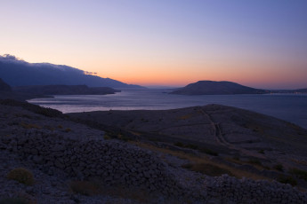 Картинка хорватия природа побережье море горы сумерки