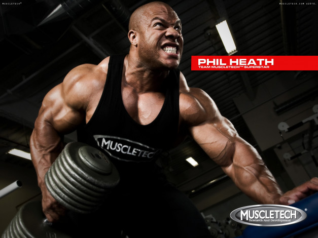 Обои картинки фото muscletech, бренды, phil, heath