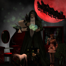 Картинка 3д графика fantasy фантазия the christmas mage