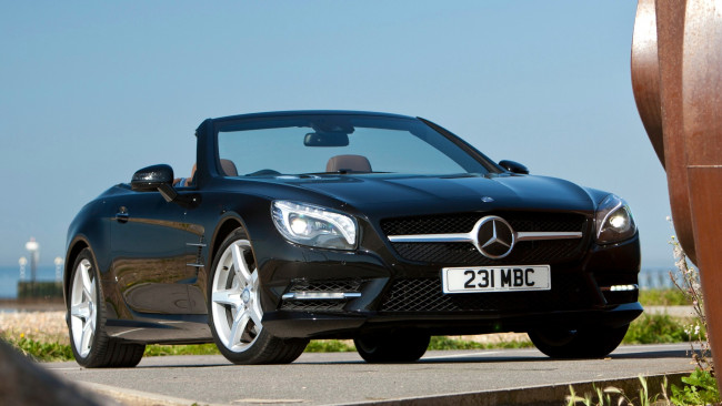 Обои картинки фото mercedes, sl, автомобили, benz, мощь, стиль, скорость, автомобиль