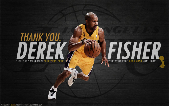 Обои картинки фото derek, fisher, спорт, nba, баскетбол, нба