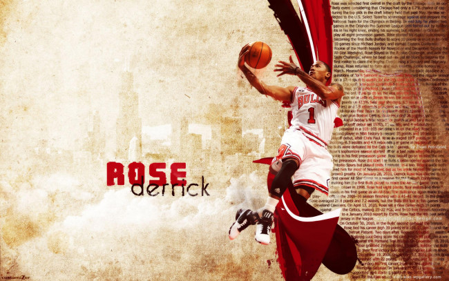 Обои картинки фото derrick, rose, 2011, спорт, nba, баскетбол, нба