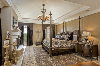 Картинка интерьер спальня кровать