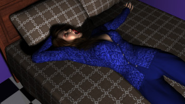 обоя 3д графика, people , люди, девушка, сон