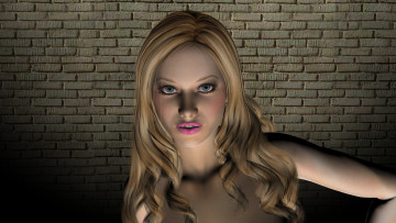 Картинка 3д+графика portraits+ портрет взгляд девушка