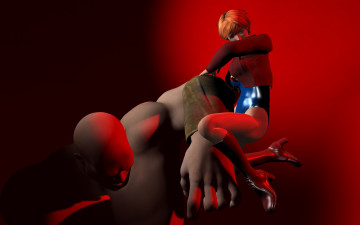 Картинка 3д+графика fantasy+ фантазия девушка великан