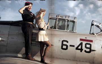 Картинка авиация авиационный+пейзаж креатив пилоты