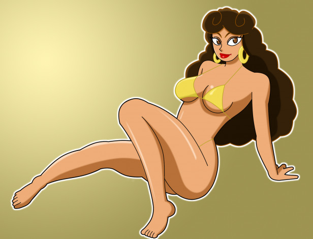 Обои картинки фото рисованные, люди, девушка, фон, взгляд