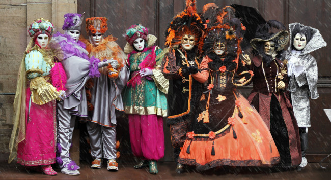 Обои картинки фото разное, маски,  карнавальные костюмы, венеция, карнавал